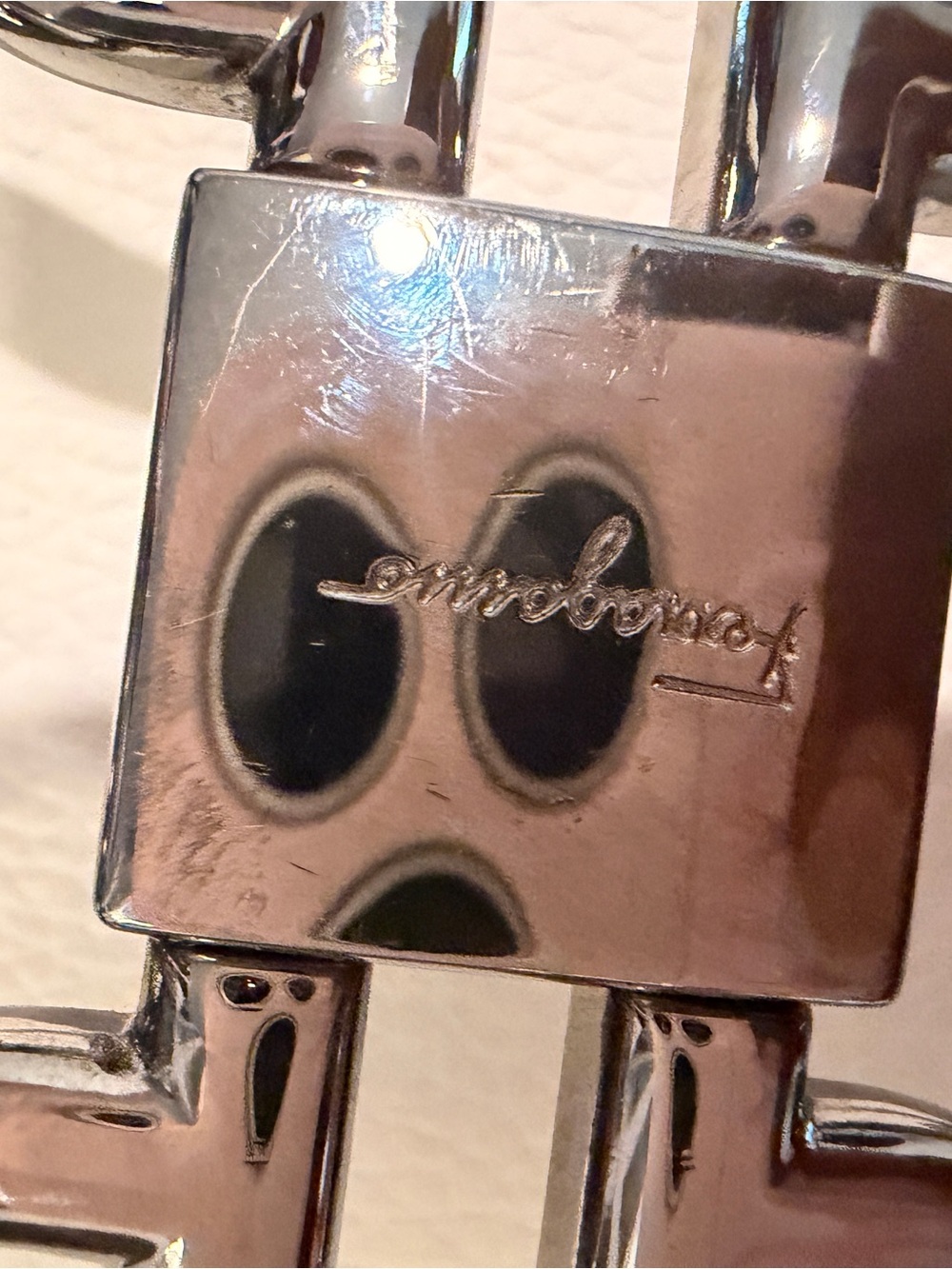 Salvatore Ferragamo Silver Gancini belt buckle - Picture 8 of 11